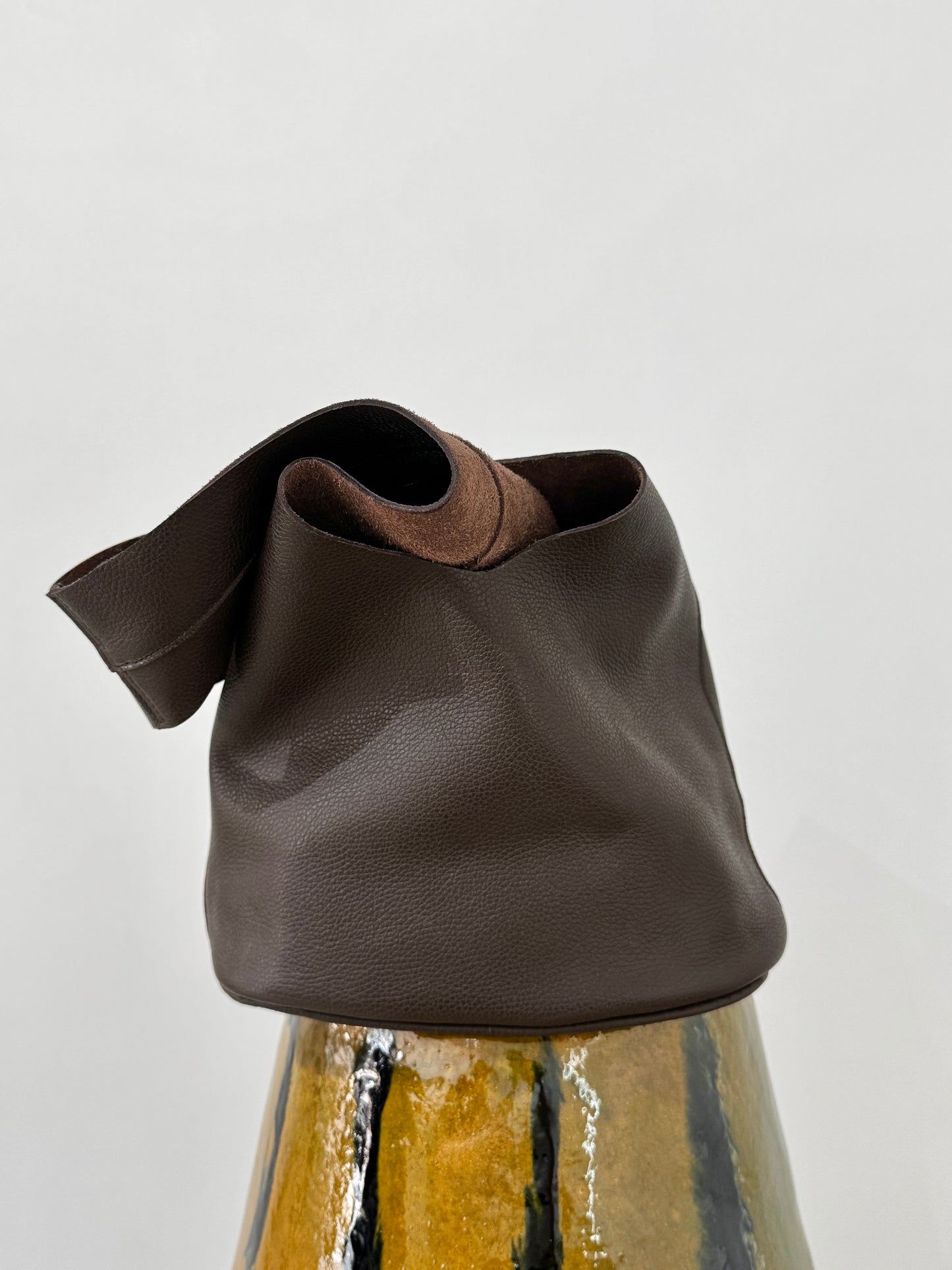 Margarita tiny hobo bag in walnut