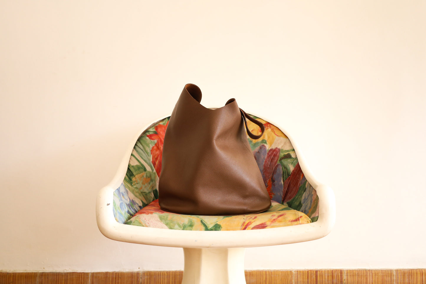 Margarita large hobo bag in brandy