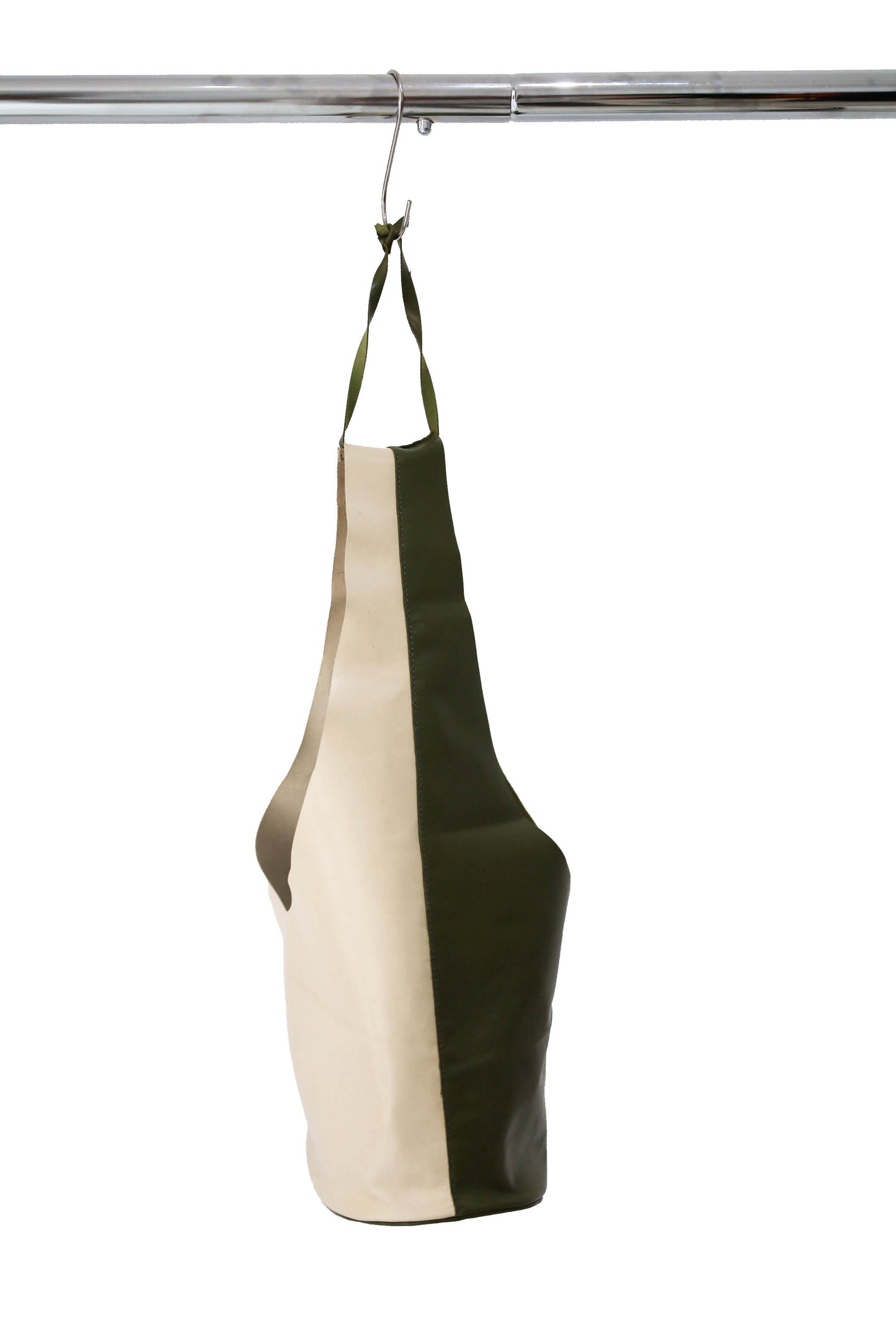 Margarita tiny hobo bag in bicolor leather