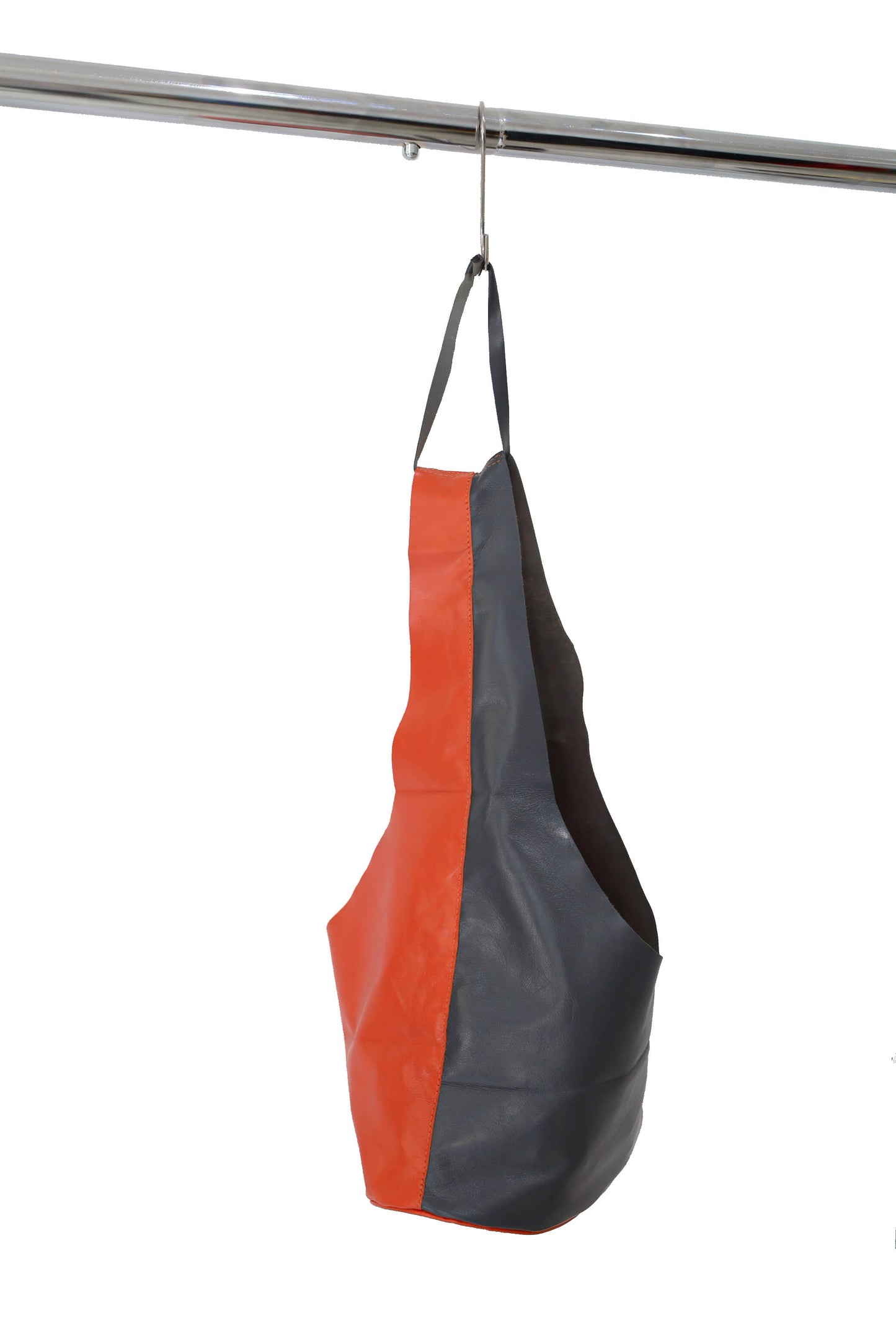 Margarita tiny hobo bag in bicolor leather