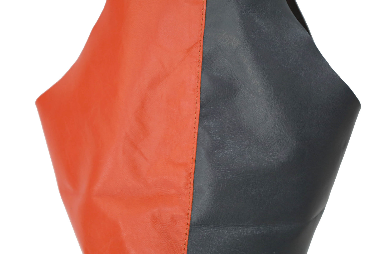 Margarita tiny hobo bag in bicolor leather