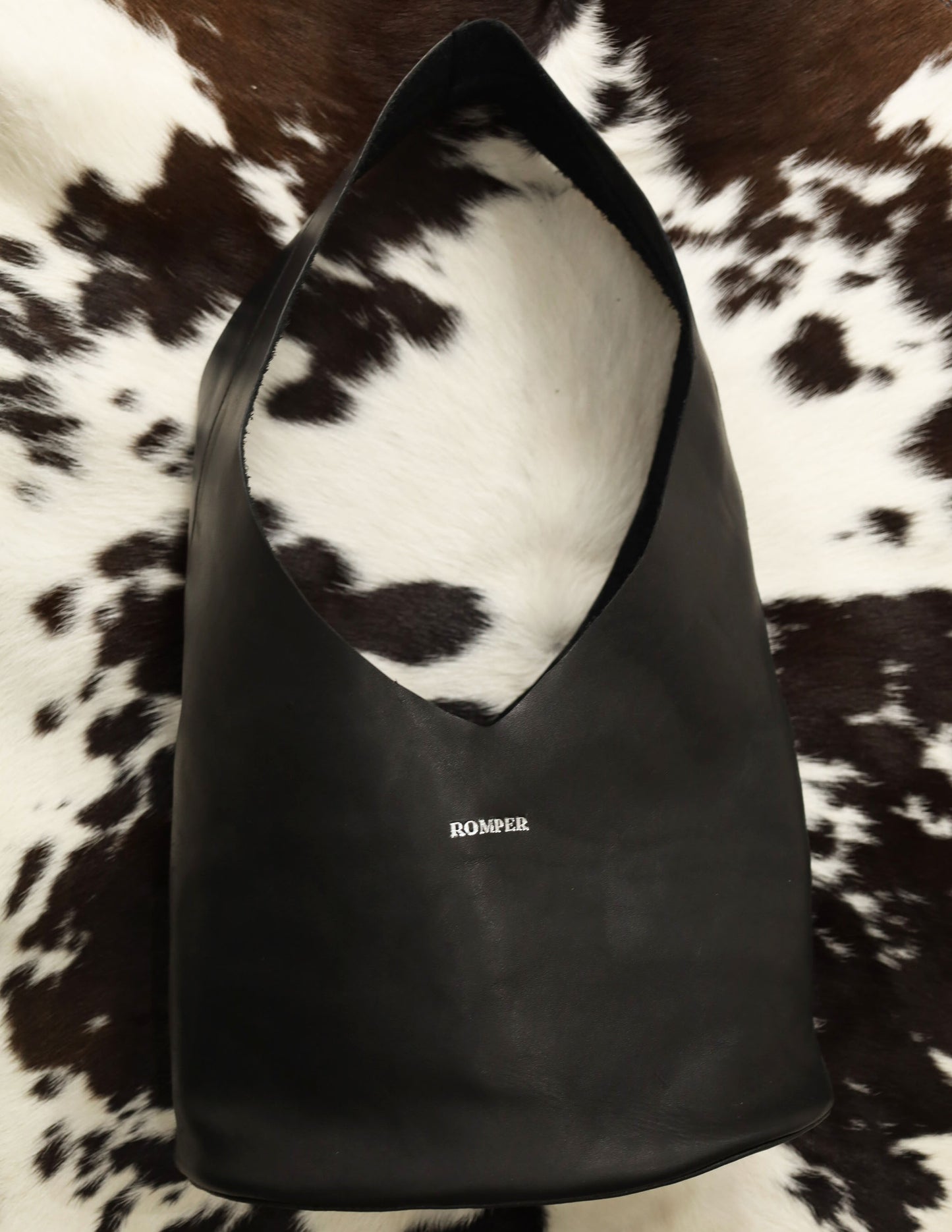 Margarita tiny hobo bag in black nappa