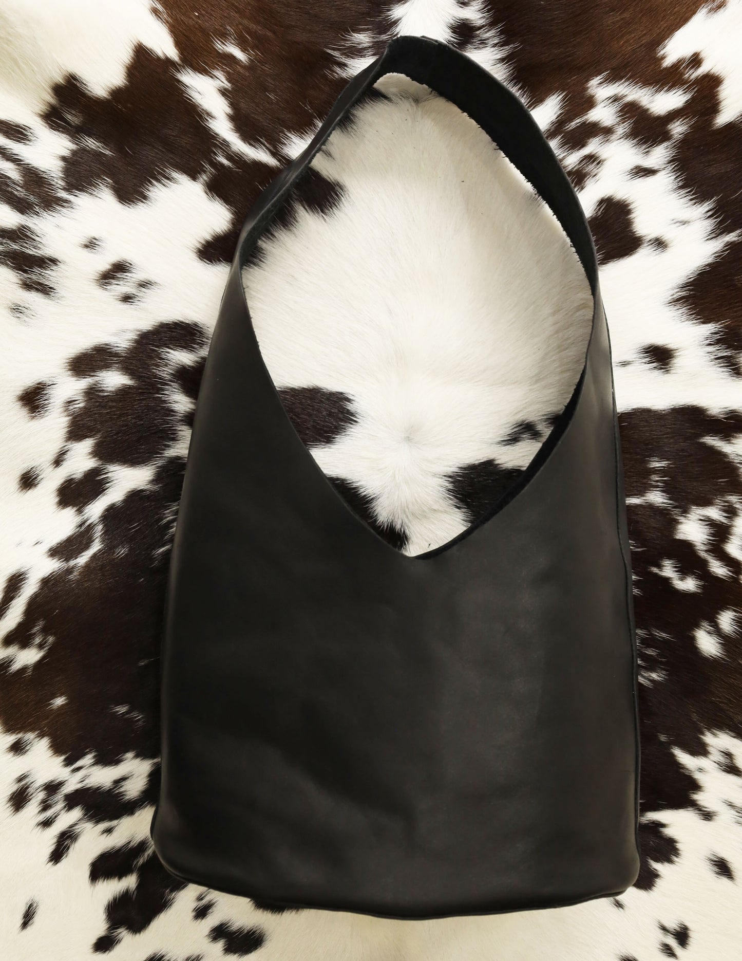 Margarita tiny hobo bag in black nappa