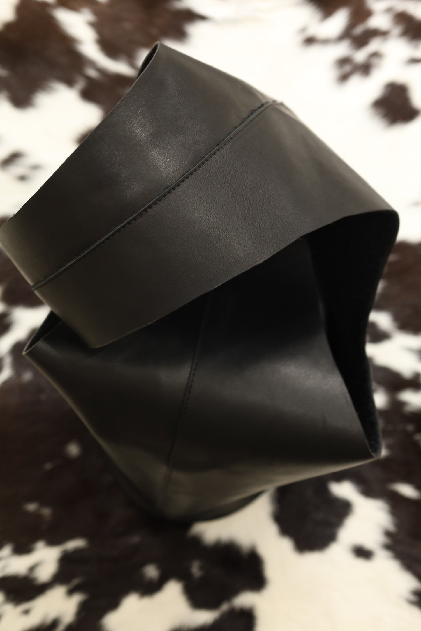Margarita tiny hobo bag in black nappa