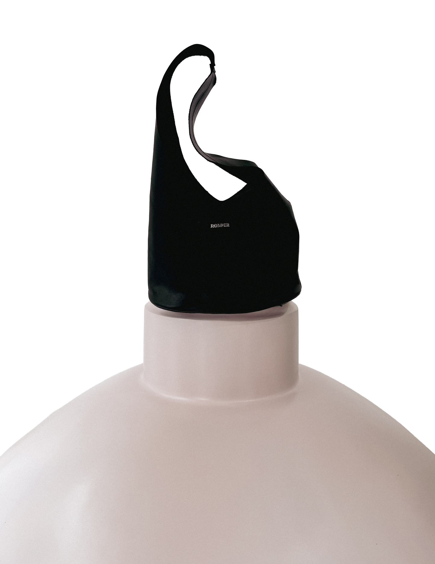 Margarita tiny hobo bag in black nappa
