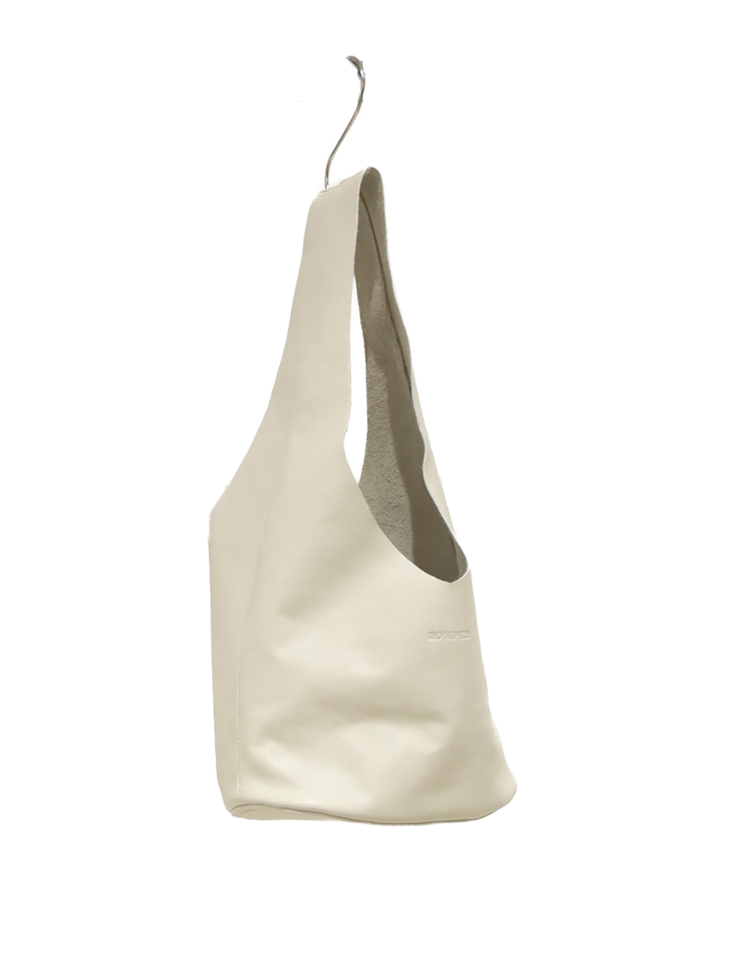 Margarita tiny hobo bag in bone nappa