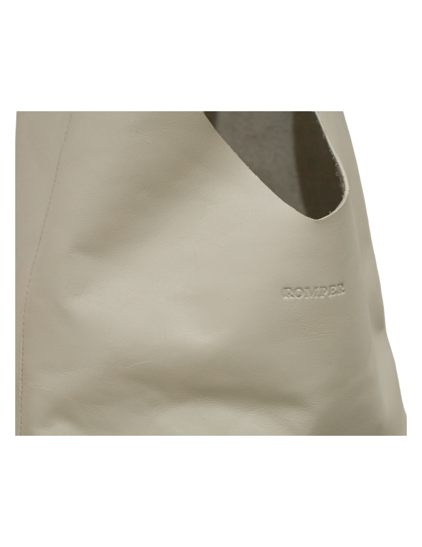 Margarita tiny hobo bag in bone nappa