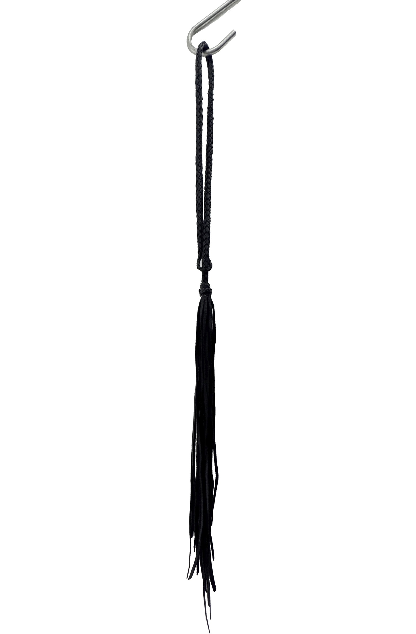 Whip necklace in black nappa