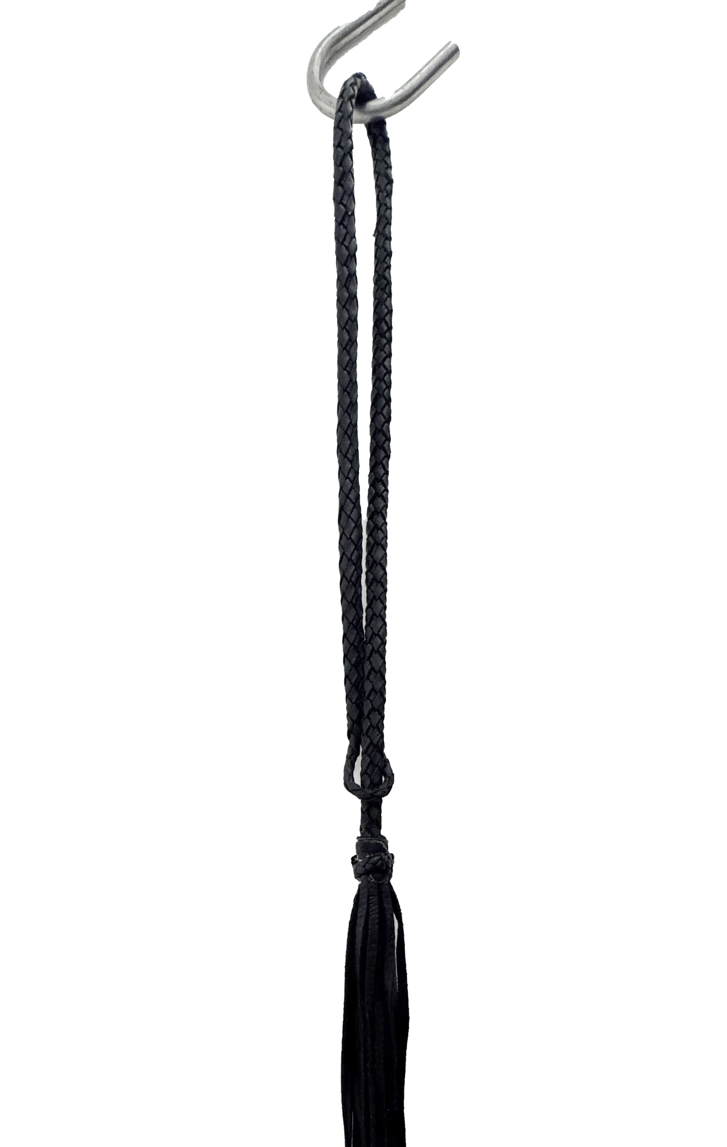 Whip necklace in black nappa