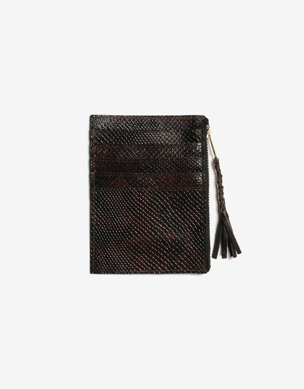 Wallet in embossed snakeskin