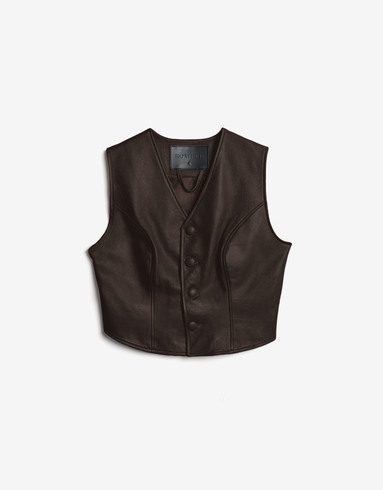 Maya vest in dark brown
