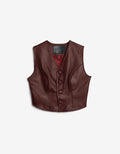 Maya vest in burgundy