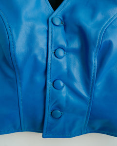 Maya waistcoat in electric blue