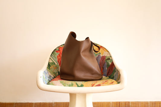 Margarita large hobo bag in brandy