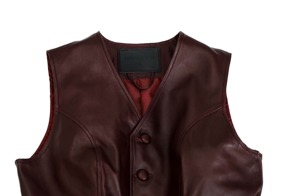 Maya vest in burgundy