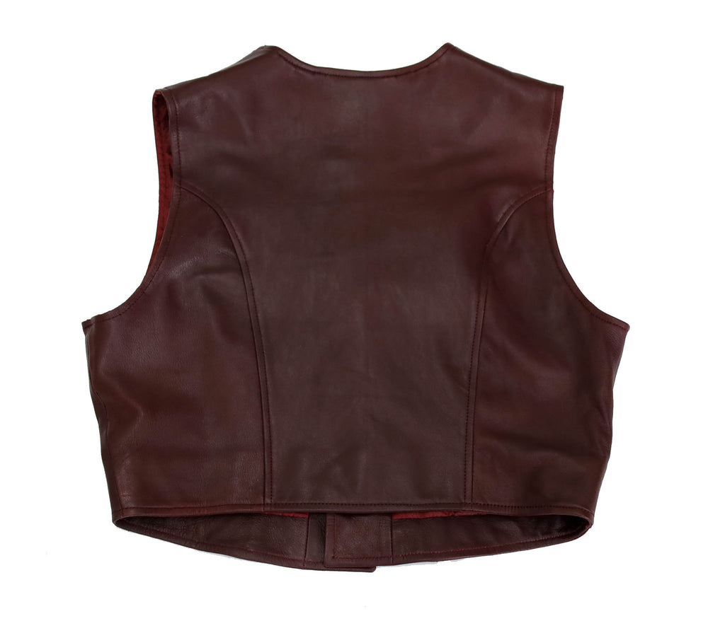 Maya vest in burgundy