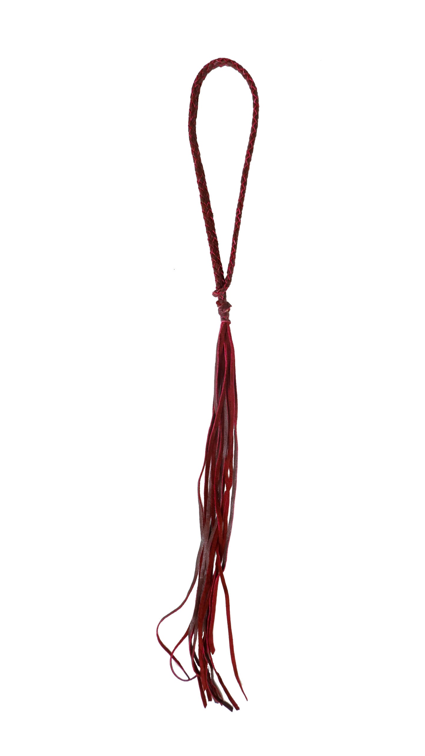 Whip necklace in burgundy
