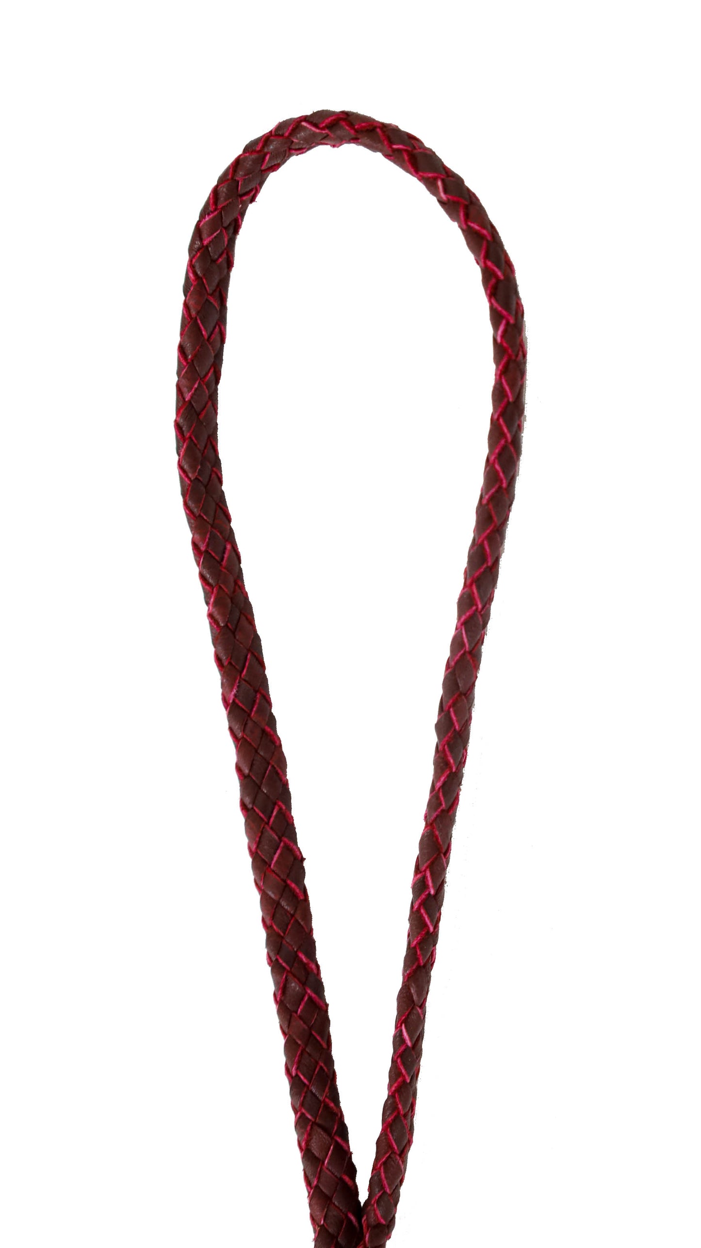 Whip necklace in burgundy
