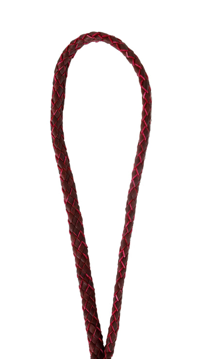 Whip necklace in burgundy