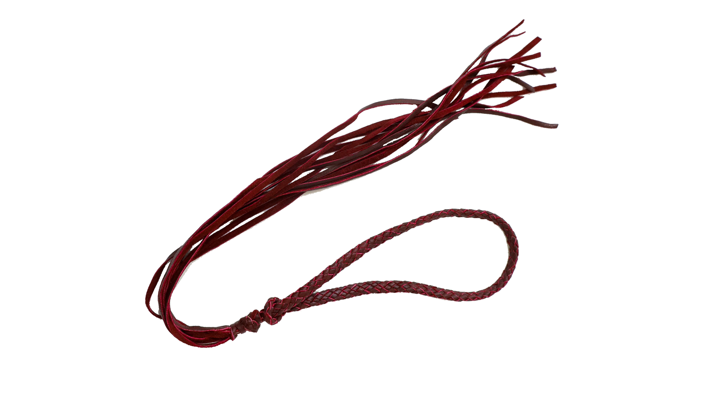 Whip necklace in burgundy