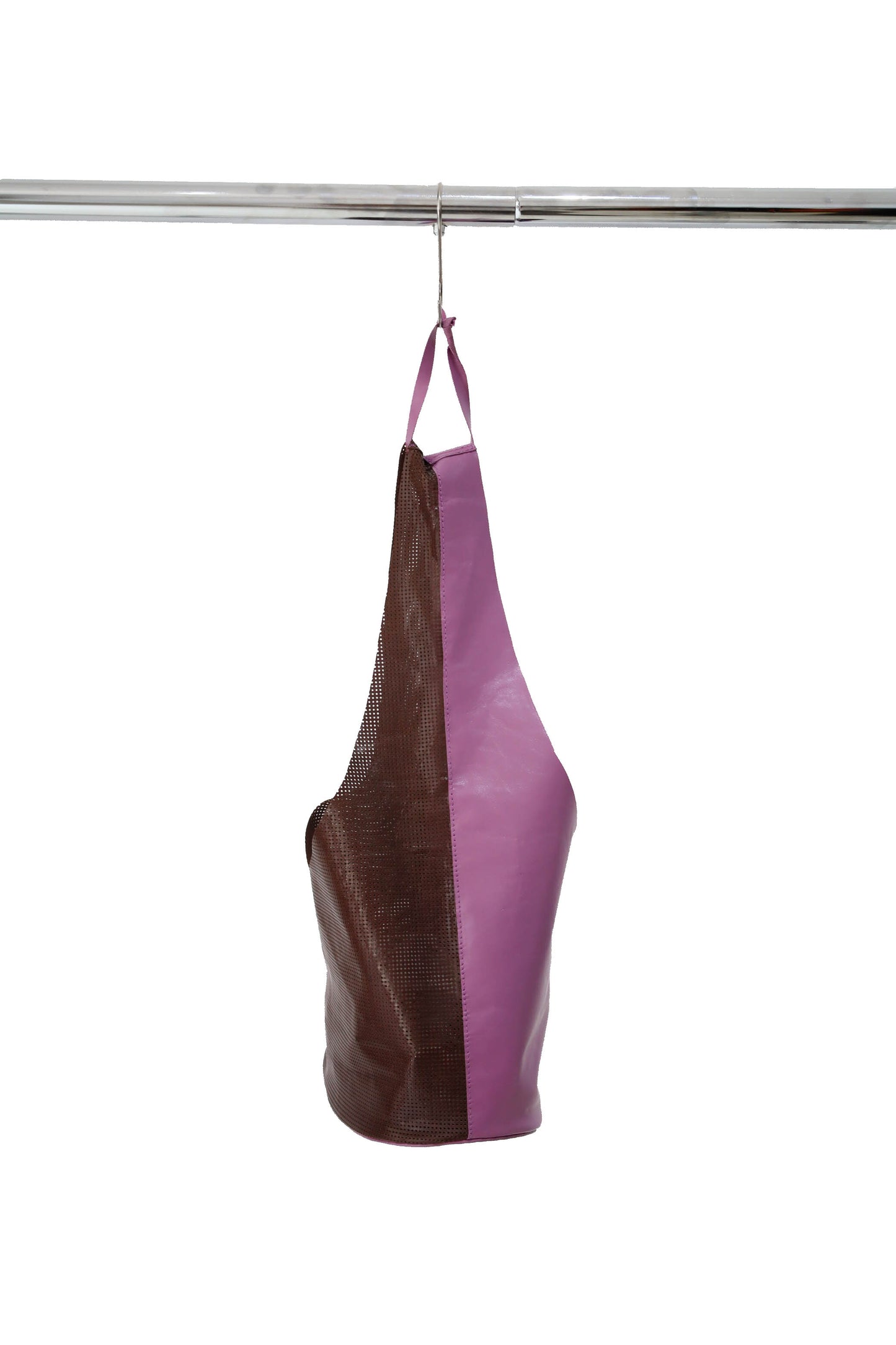 Margarita tiny hobo bag in bicolor leather