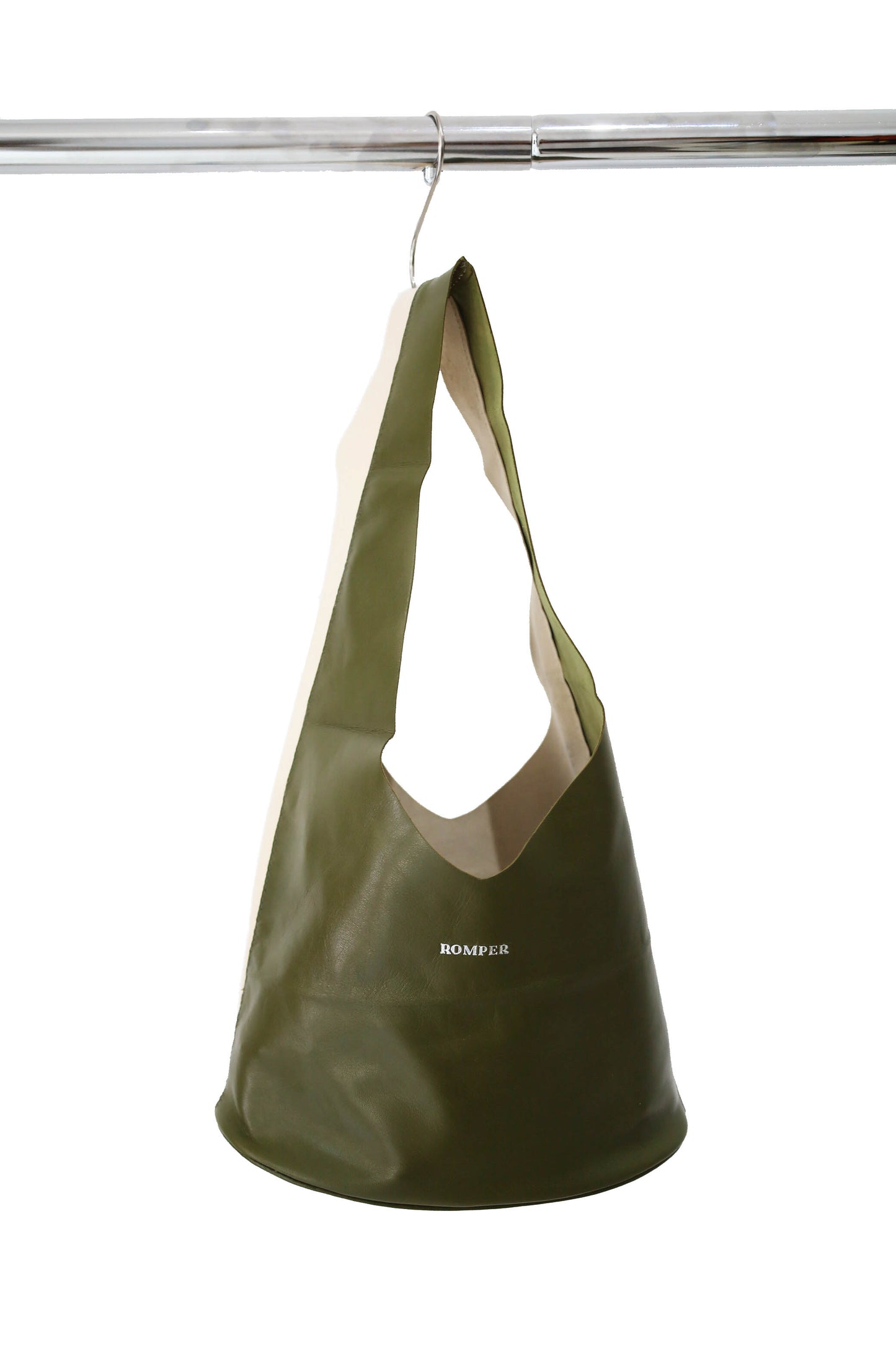Margarita tiny hobo bag in bicolor leather