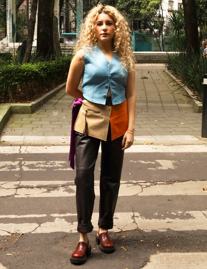 Zadie modular belt in suede