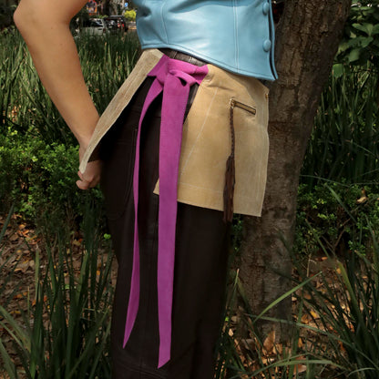 Zadie modular belt in suede