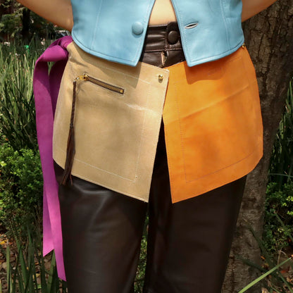 Zadie modular belt in suede