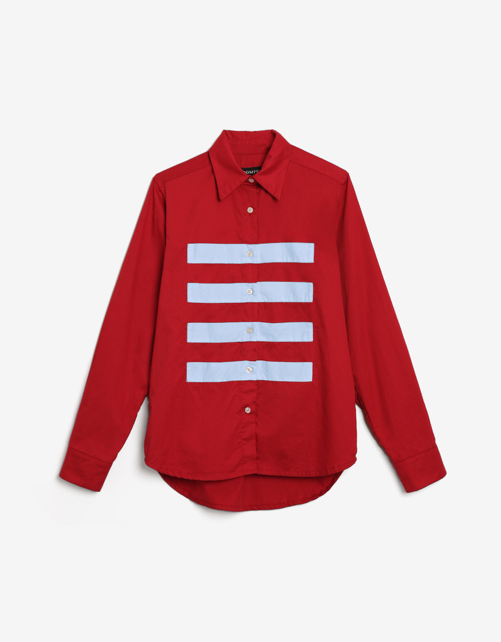 The Judd shirt in Crimson & Sky