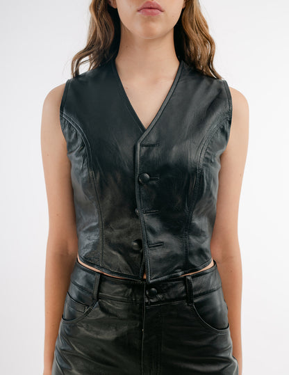 Maya waistcoat in black