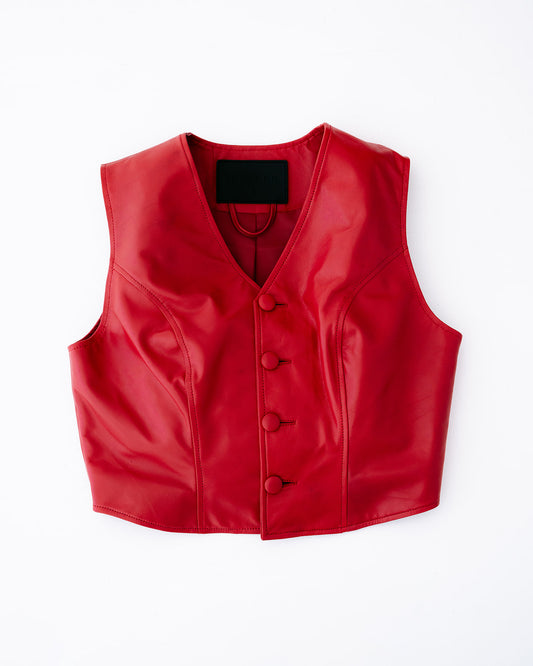 Maya waistcoat in red