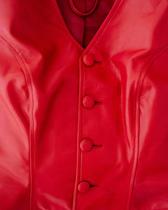 Maya waistcoat in red