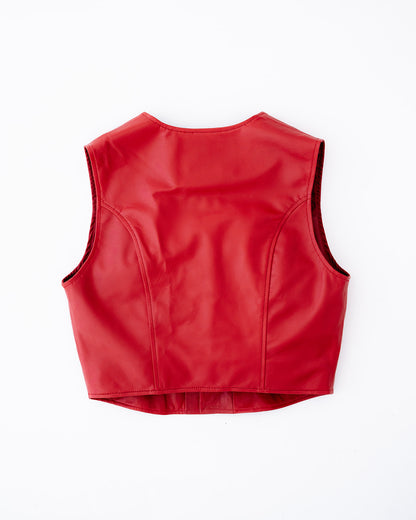 Maya waistcoat in red