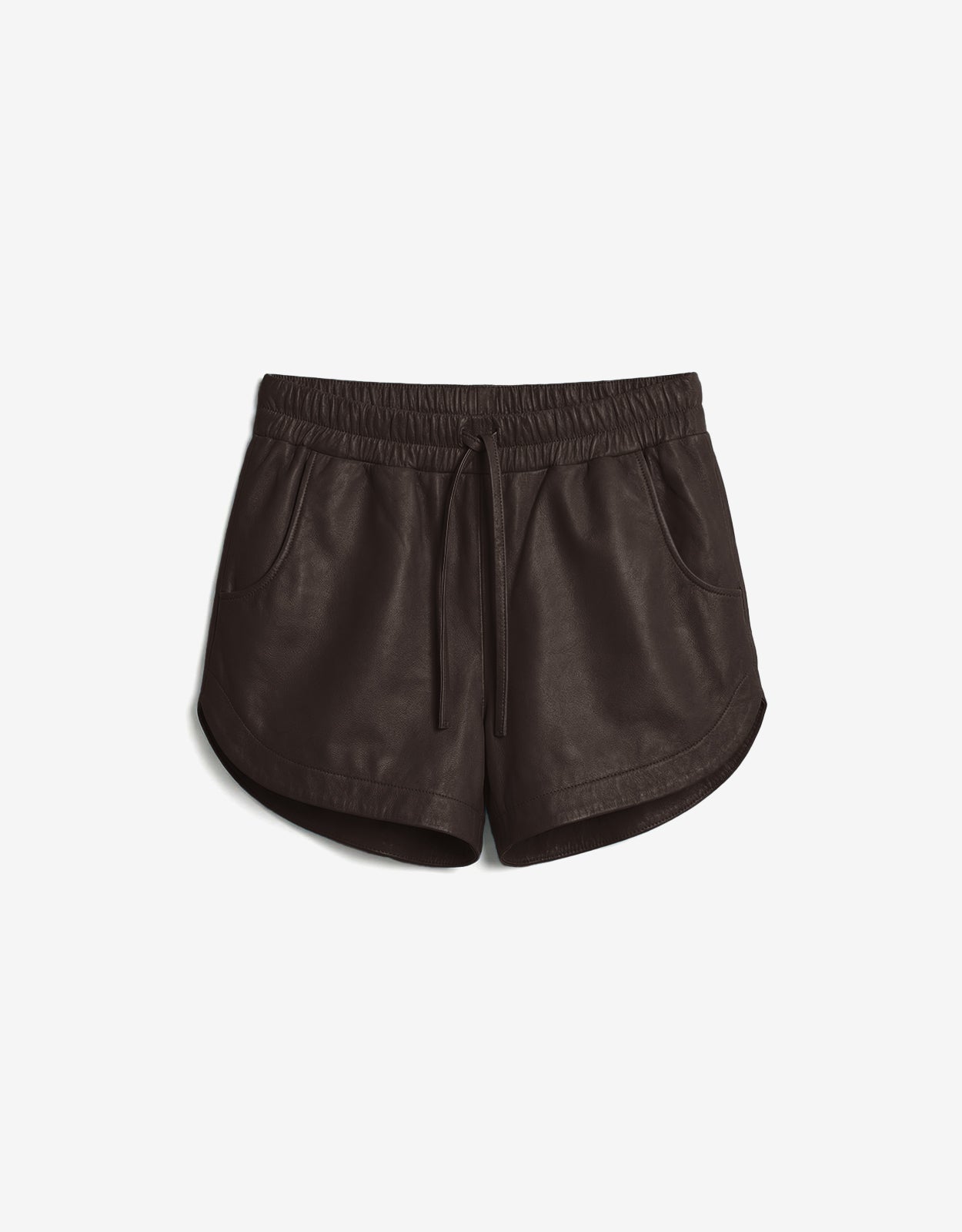 Randy track shorts in dark brown