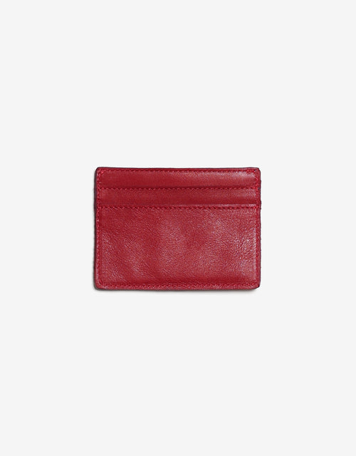 Cardholder in crimson
