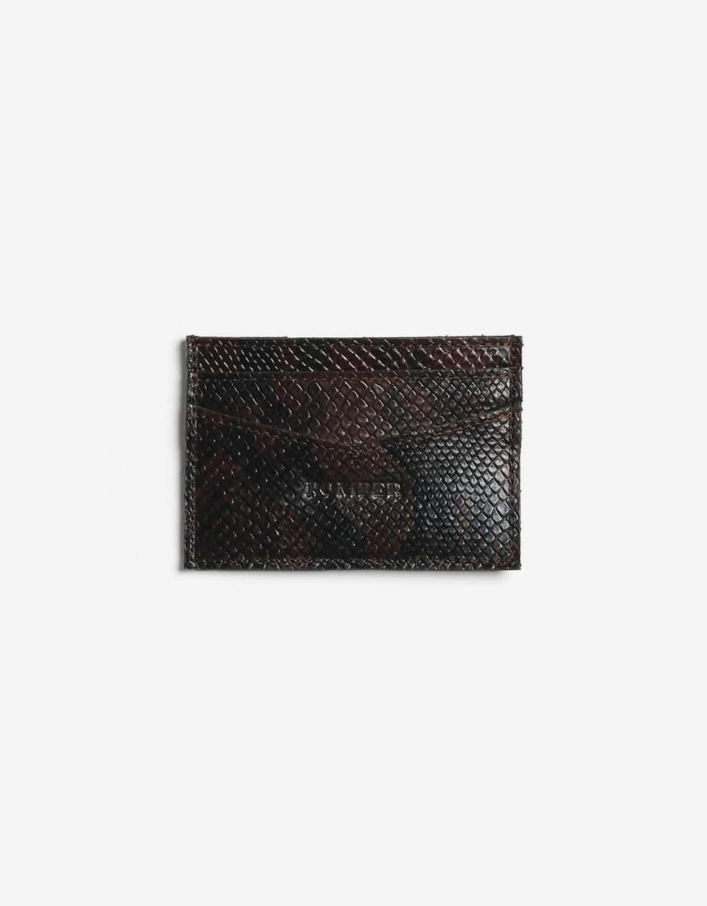 Cardholder in embossed snakeskin