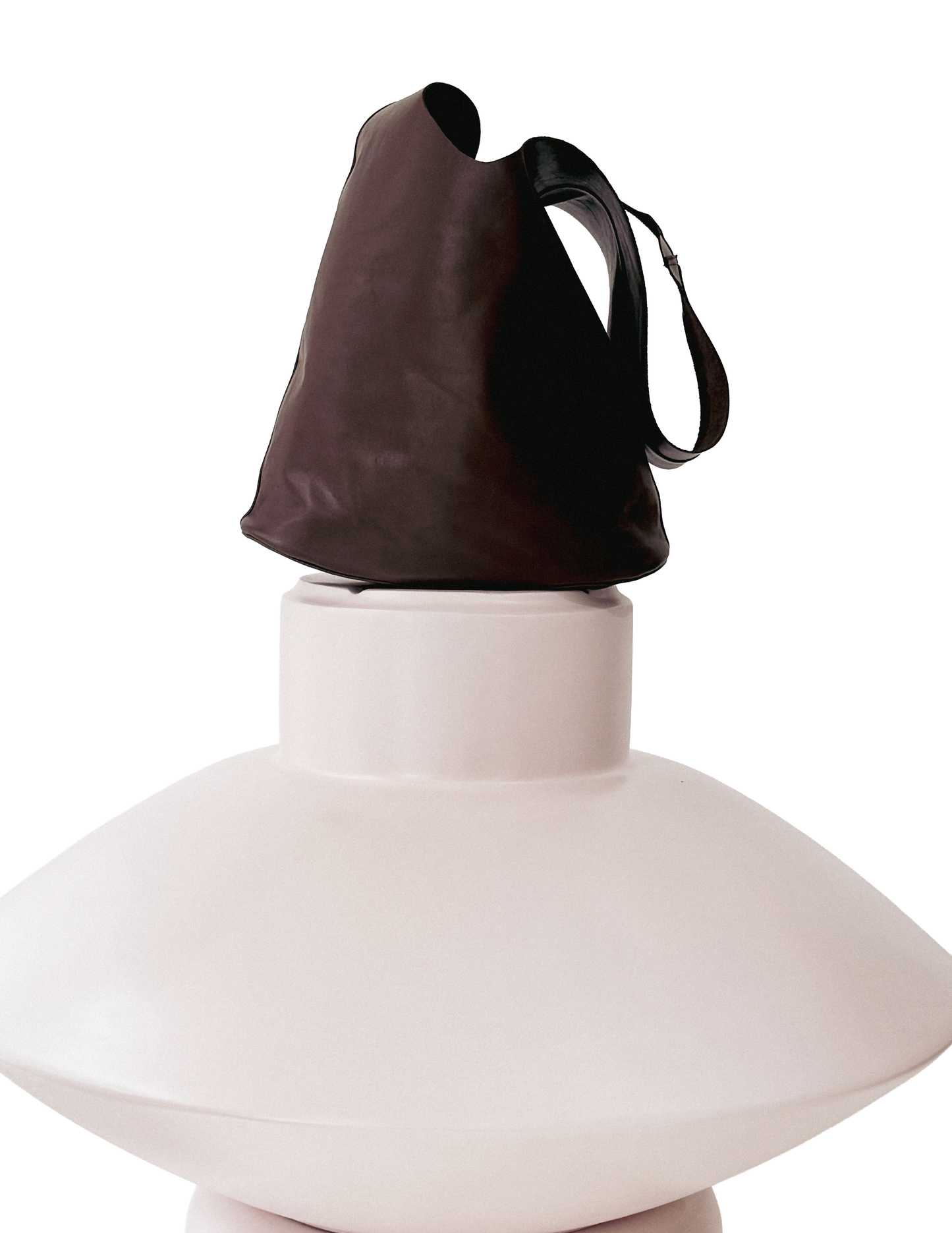 Margarita large hobo bag in coffee bean nappa