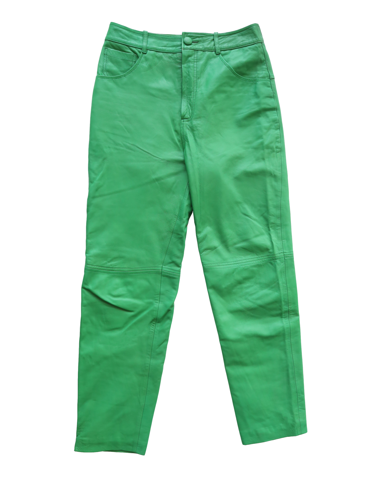 Paine pants in emerald green leather