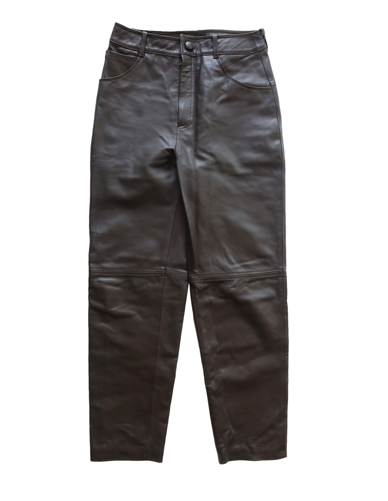 Paine pants in dark brown leather