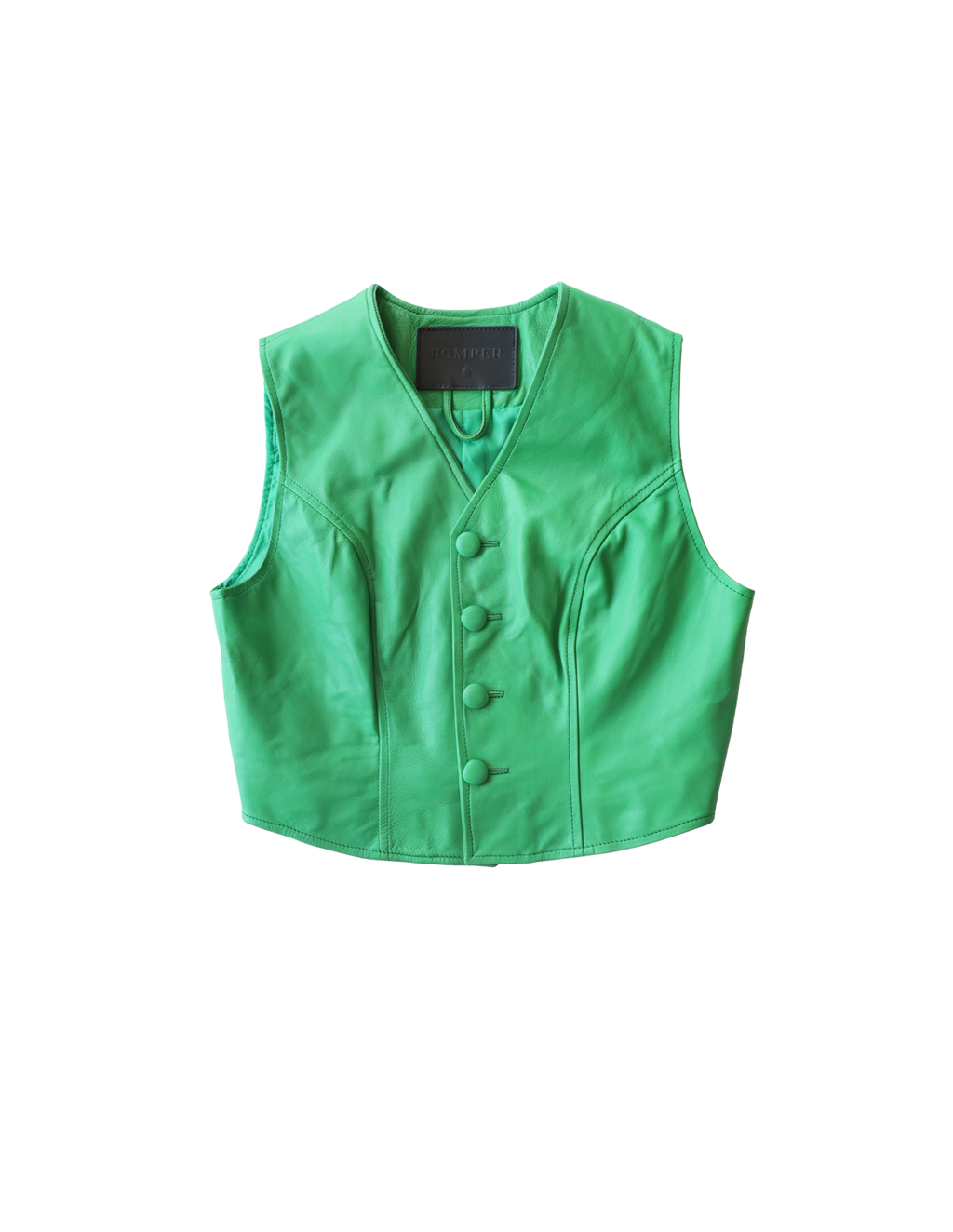 Maya vest in emerald green