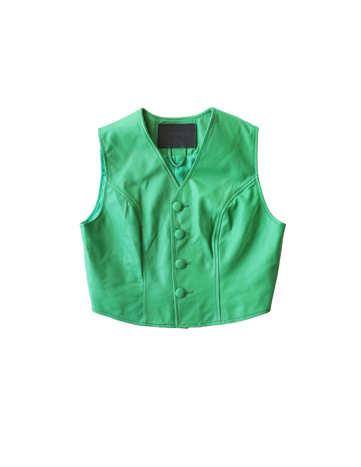 Maya vest in emerald green