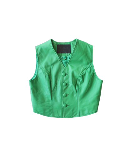 Maya waistcoat in emerald green