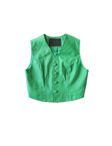 Maya waistcoat in emerald green