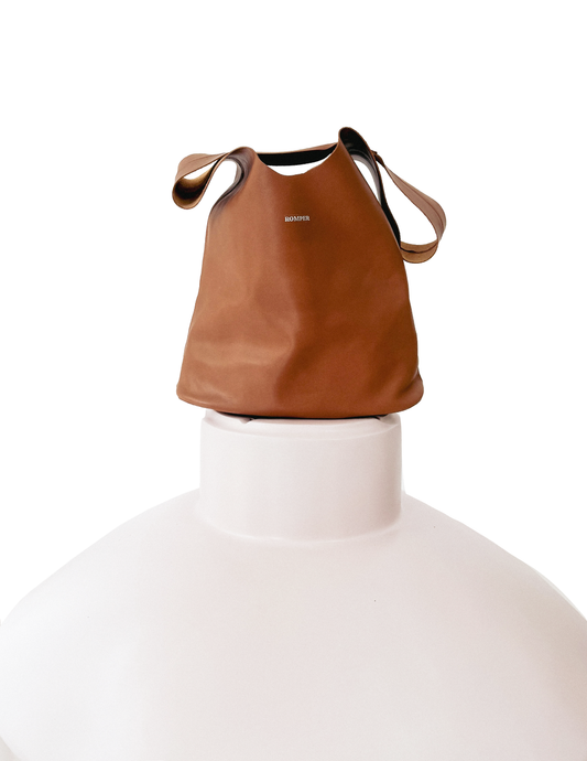 Margarita large hobo bag in tobacco nappa