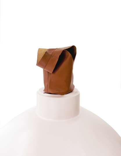 Margarita tiny hobo bag in tobacco nappa