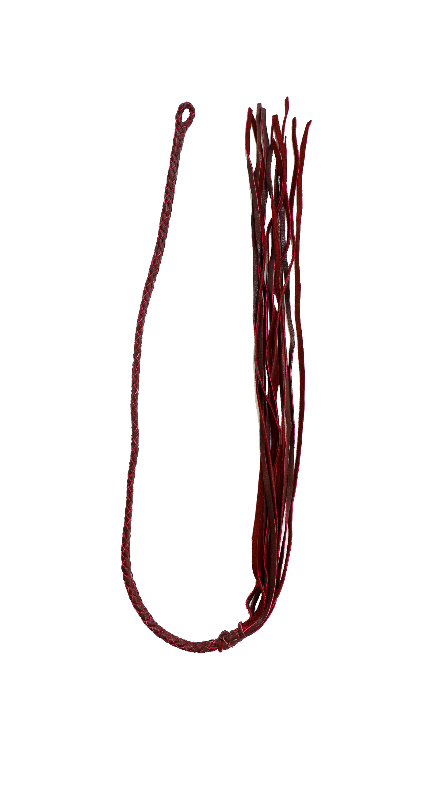 Whip necklace in burgundy