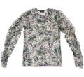 ROMPER Richie Rich mesh blouse with long sleeves — front view on model