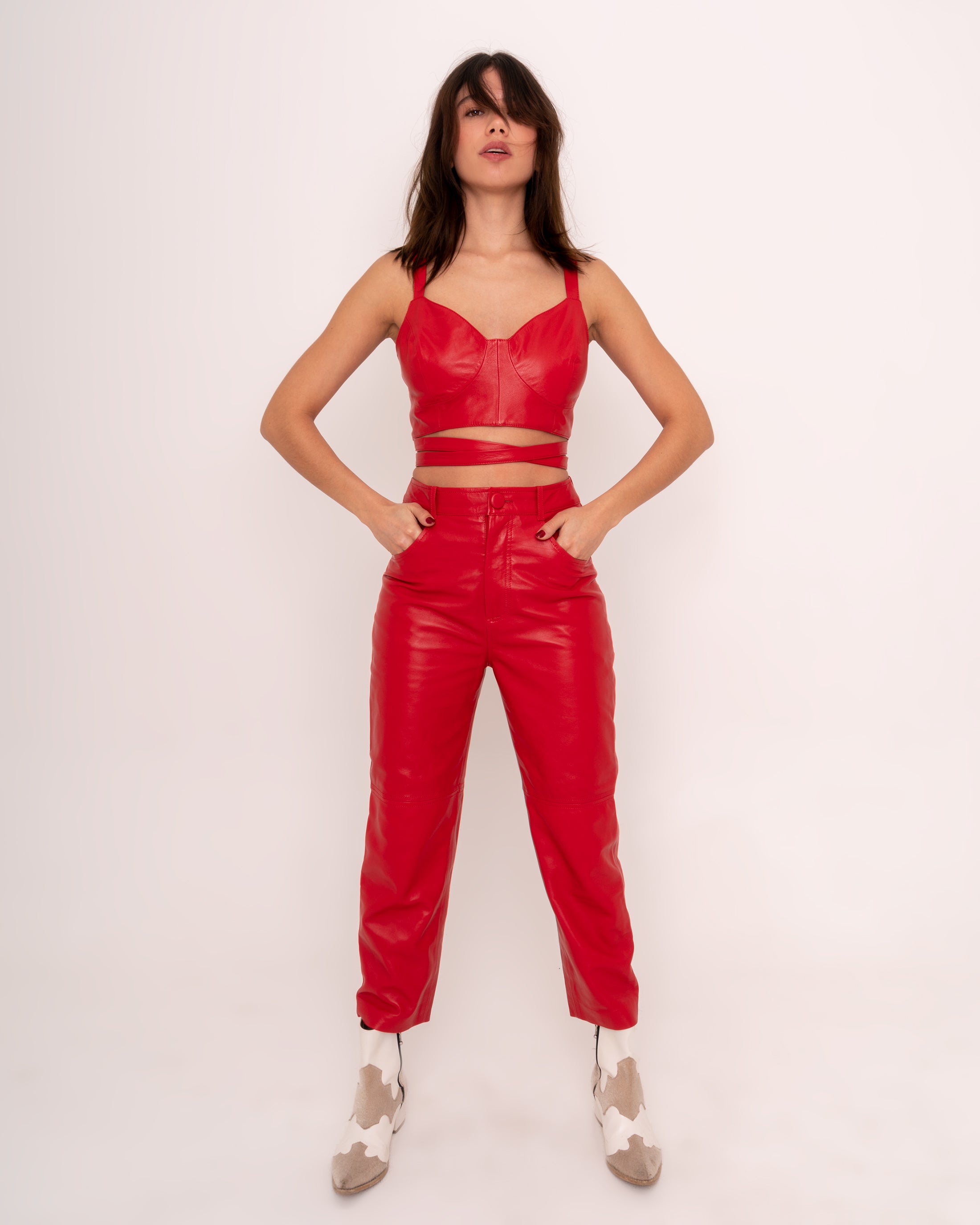 Paine Pants in red